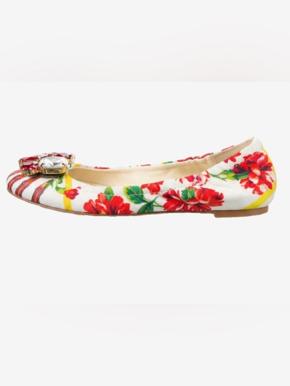 🛍️Dolce & Gabbana Authentic Bellucci Floral Ballet Flats Size 35